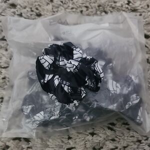 Black and White VOLLEYBALL Scrunchie Set